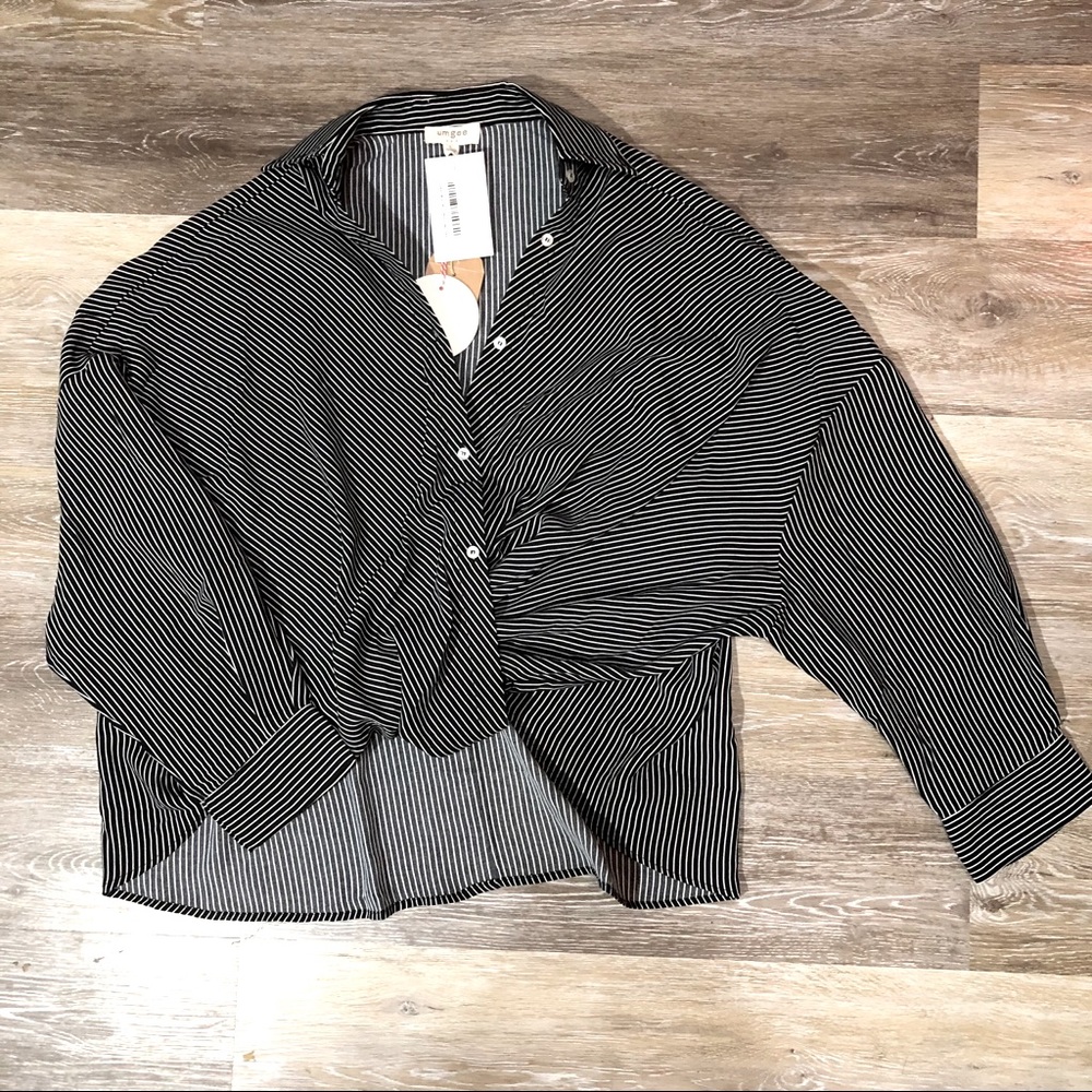 Asymmetrical button up Blouse